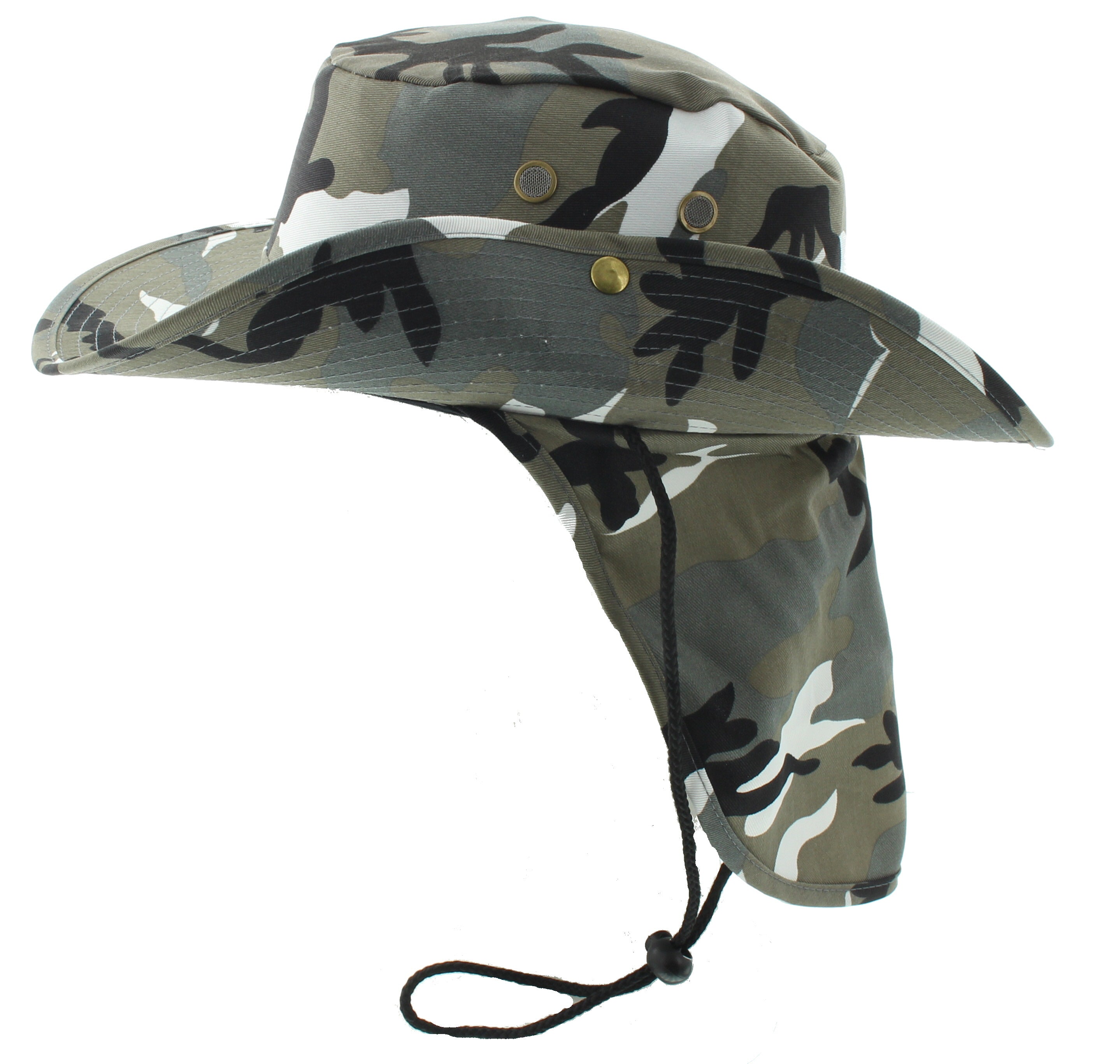 Bucket Hat with Neck Flap