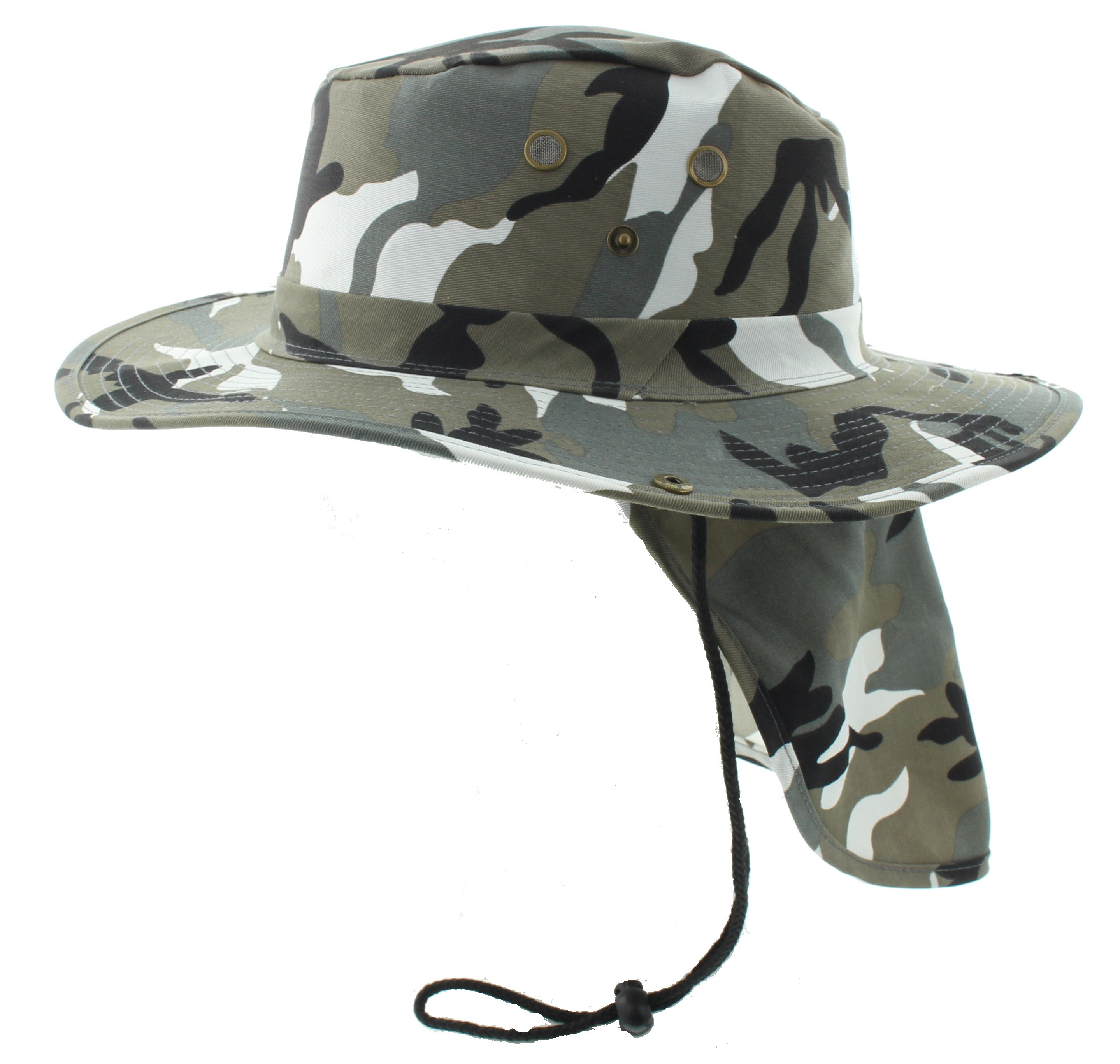 Bucket Hat with Neck Flap