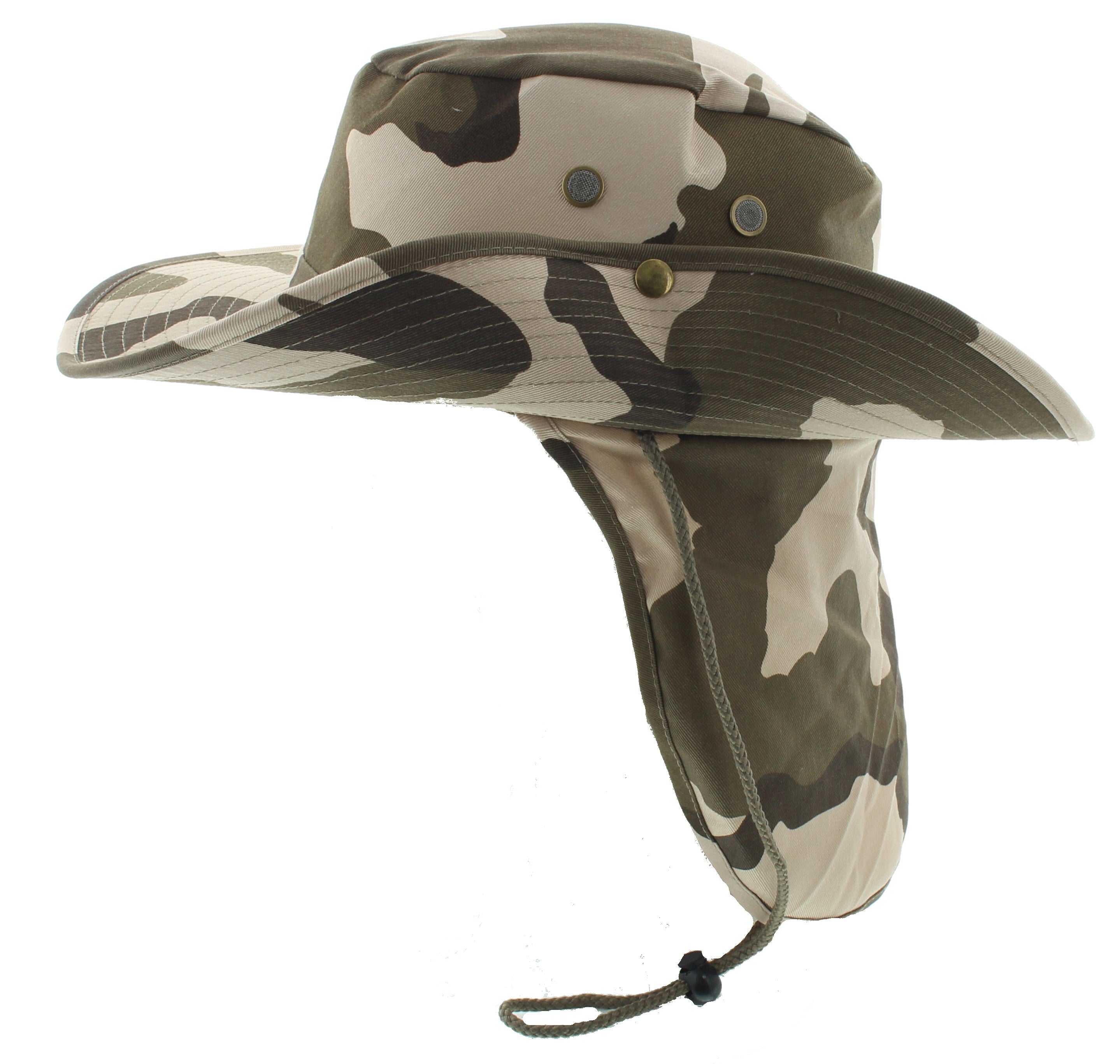 Bucket Hat with Neck Flap