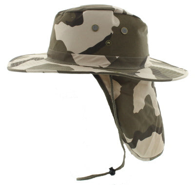 Bucket Hat with Neck Flap