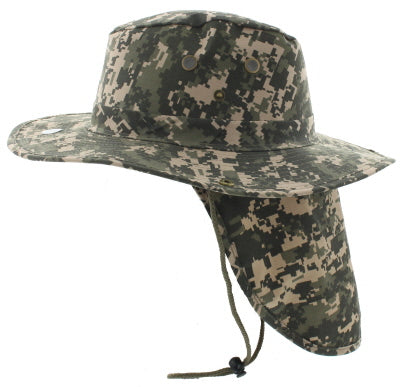 Bucket Hat with Neck Flap