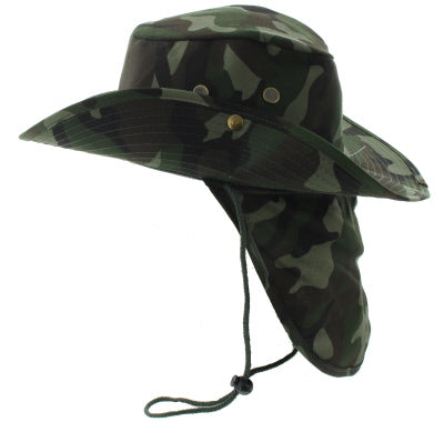 Bucket Hat with Neck Flap