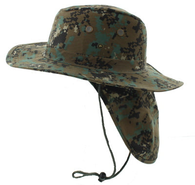 Bucket Hat with Neck Flap