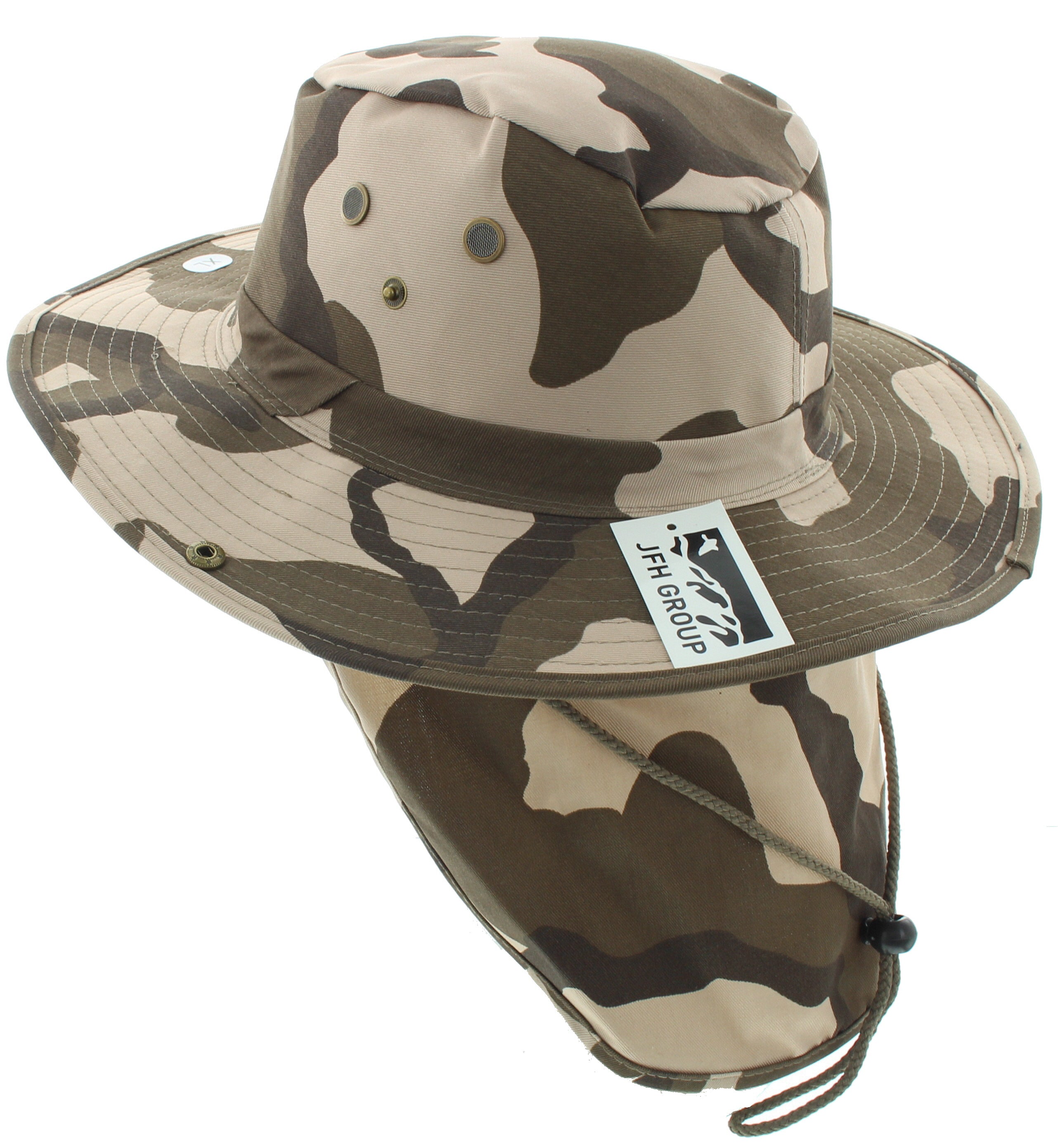 Bucket Hat with Neck Flap