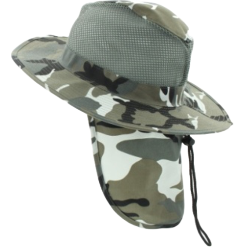 Mesh Sun Hat with Neck Flap