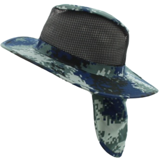 Mesh Sun Hat with Neck Flap