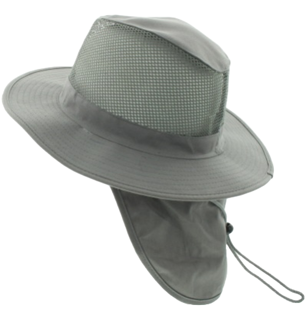 Mesh Sun Hat with Neck Flap