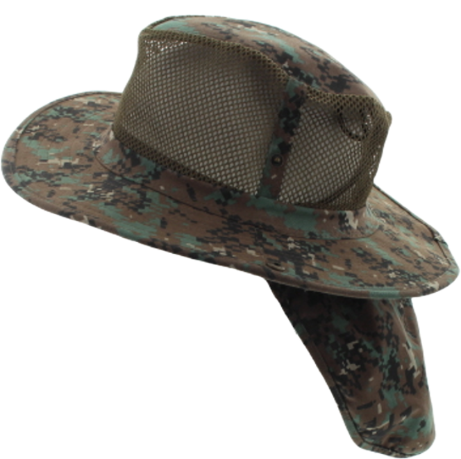 Mesh Sun Hat with Neck Flap