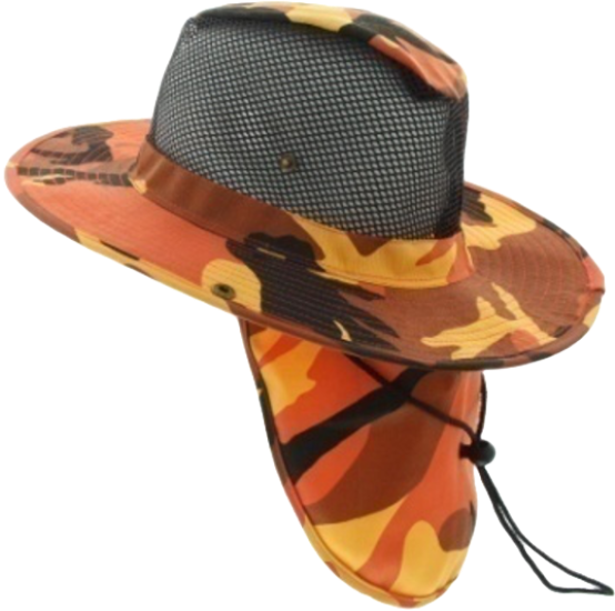 Mesh Sun Hat with Neck Flap