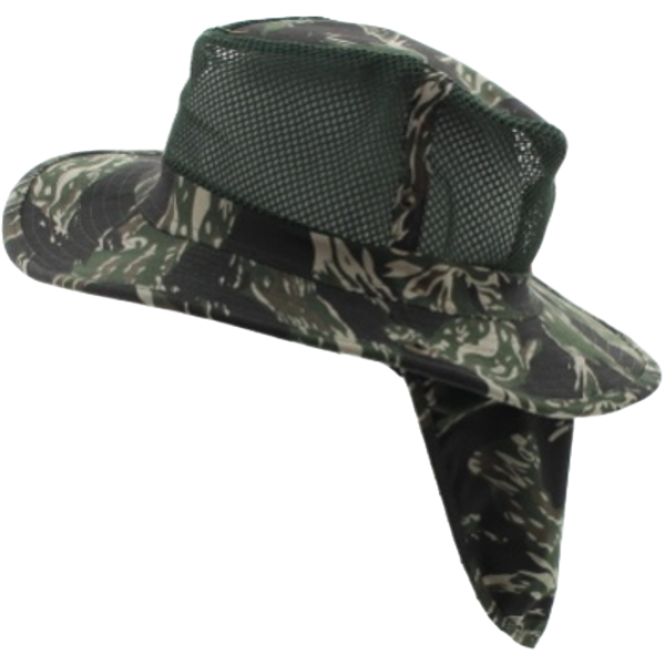 Mesh Sun Hat with Neck Flap