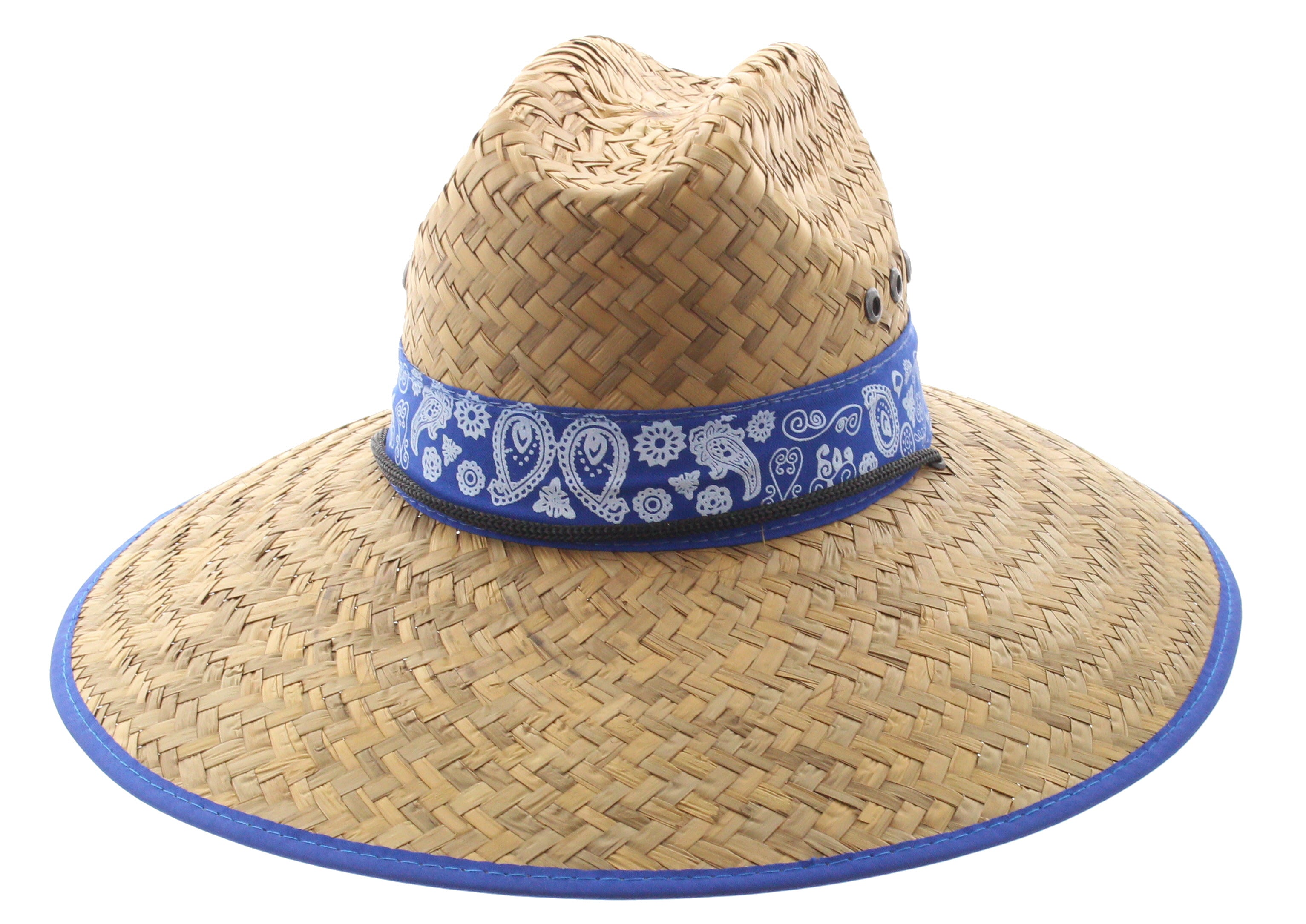 Paisley Straw Hat