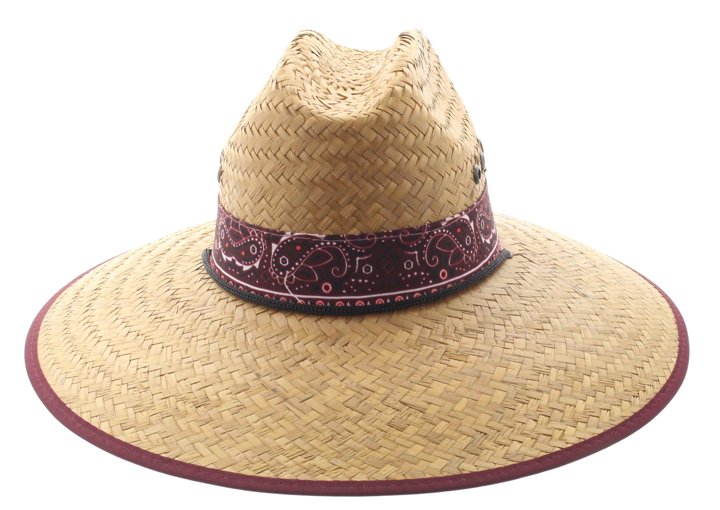 Paisley Straw Hat