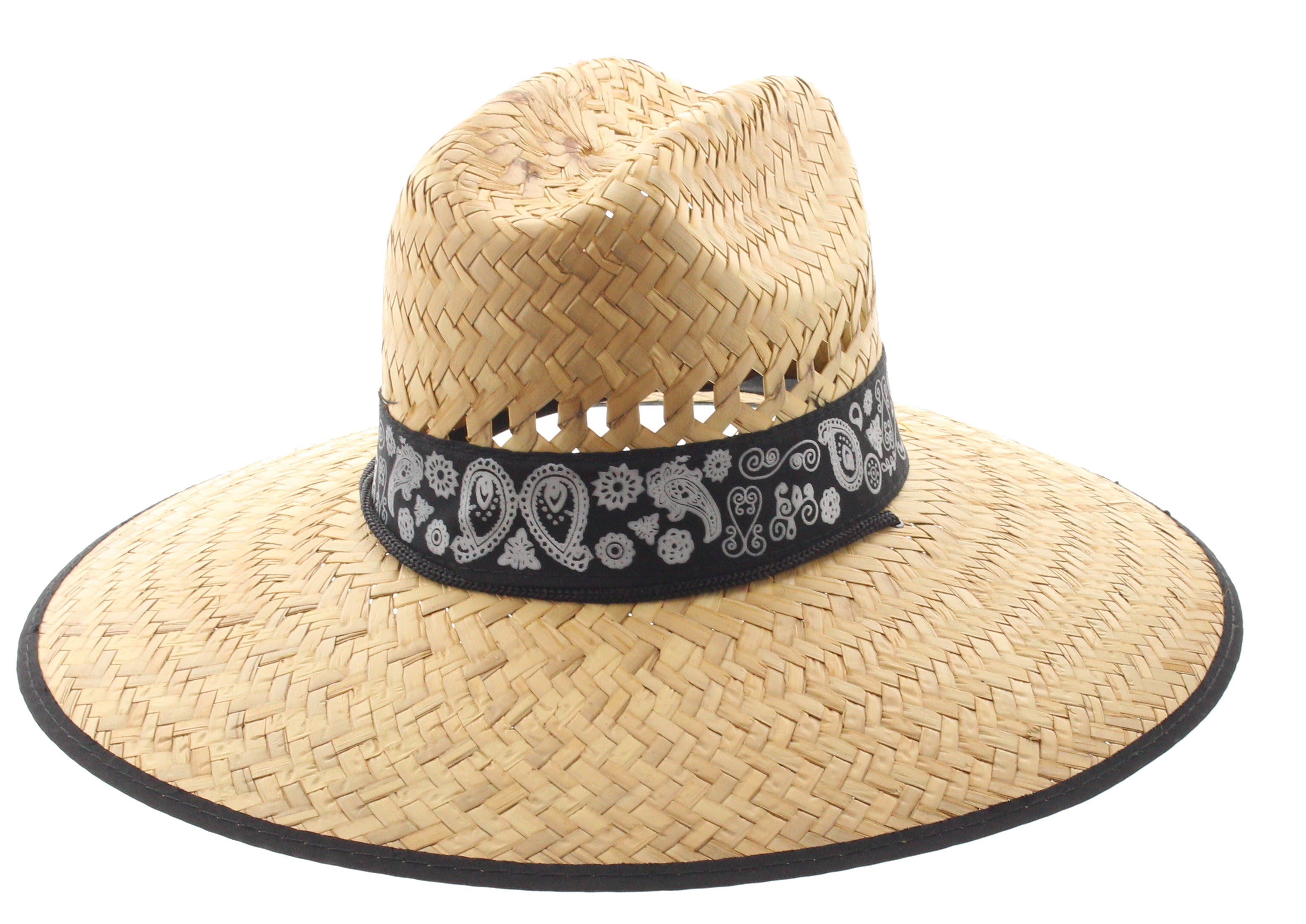 Paisley Straw Hat