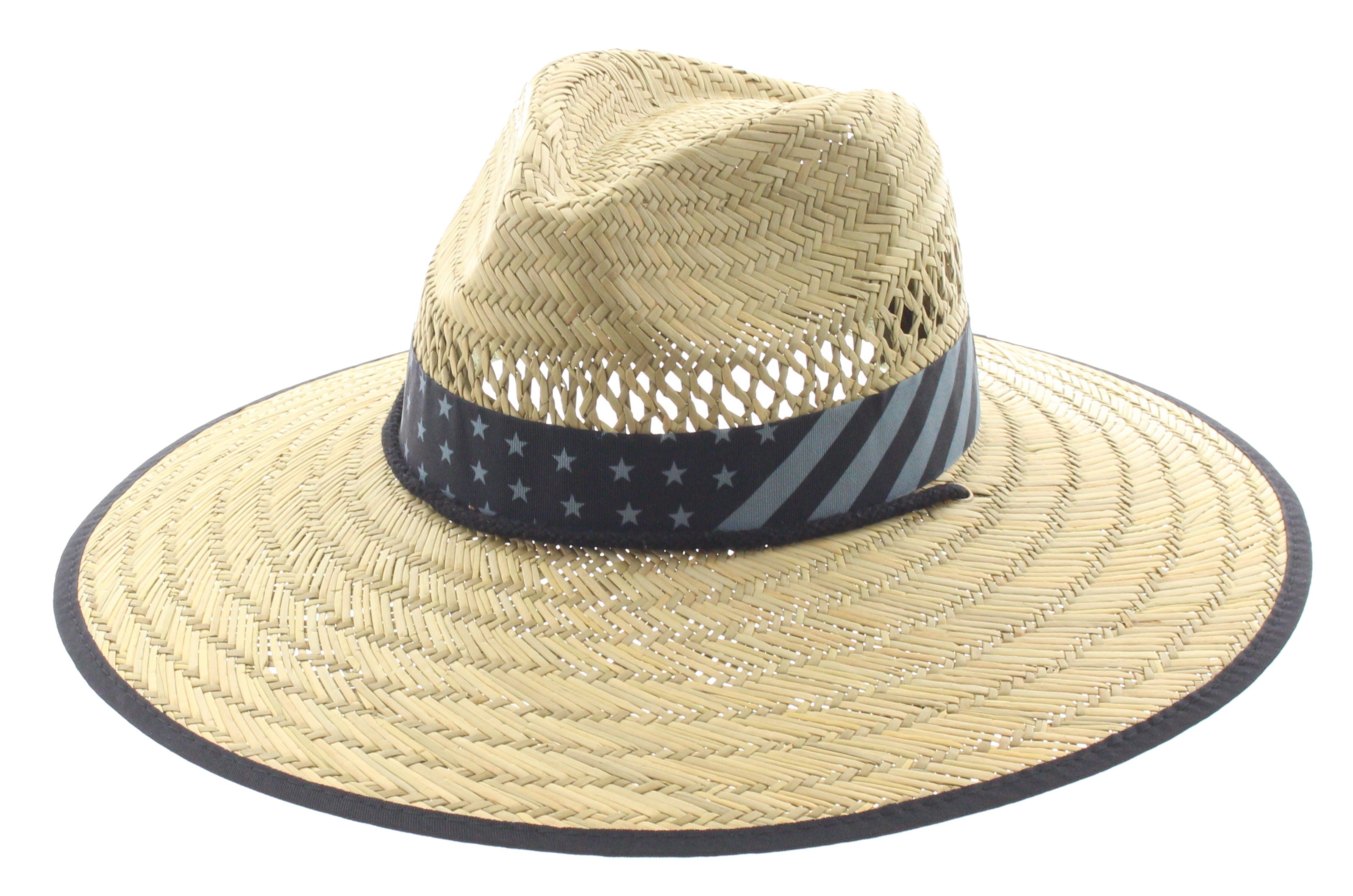 American Flag Straw Hat