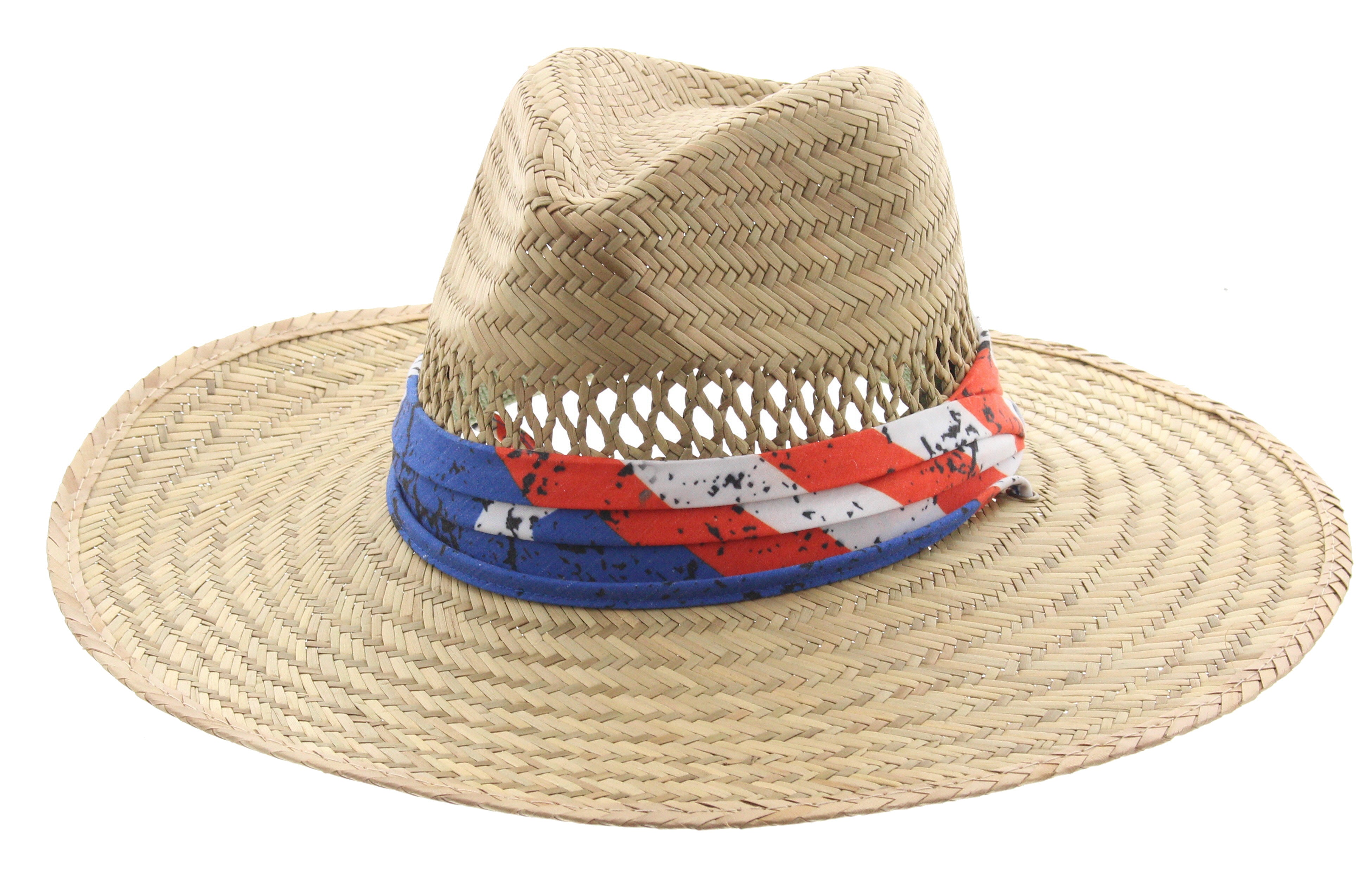 American Flag Straw Hat