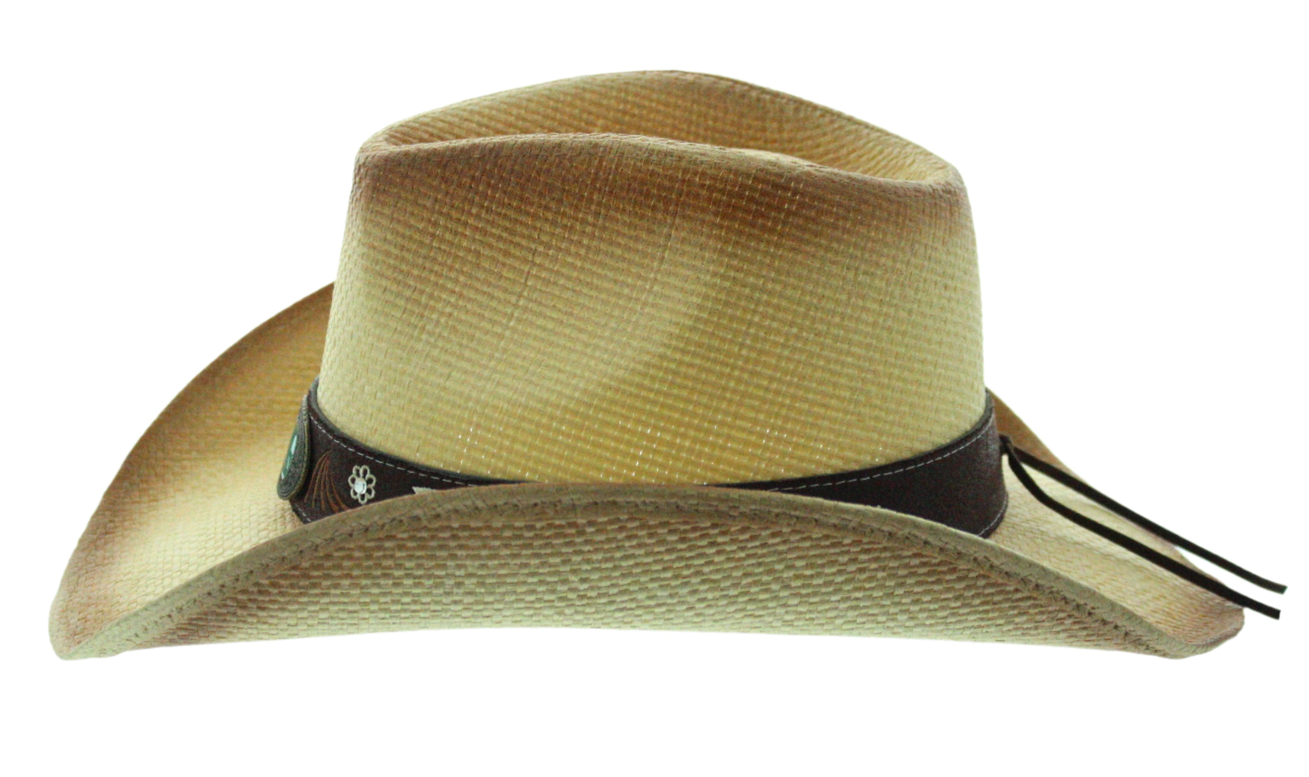 Turquoise Floral Cowgirl Hat