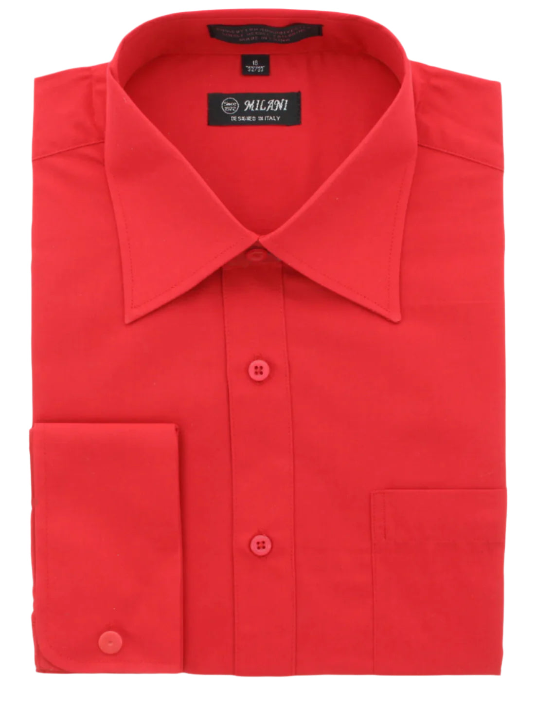 red french cuff dress shirt Steven Land Mens Red Contrast Collar French Cuff Cotton Dress Shirt, 19 / 36/37